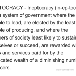 Definition of Ineptocracy